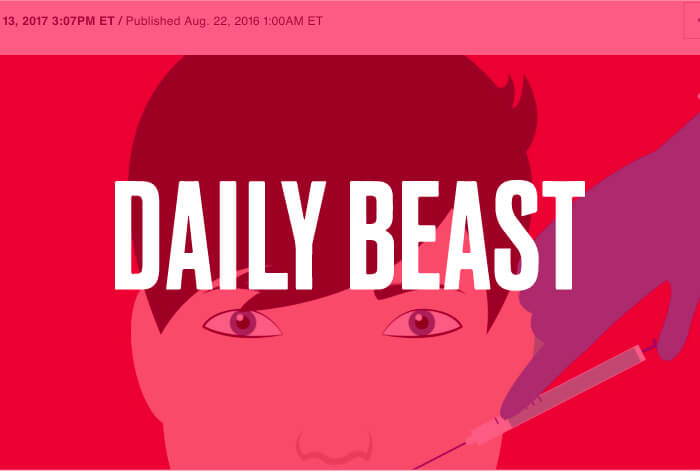 Web news Daily Beast banner